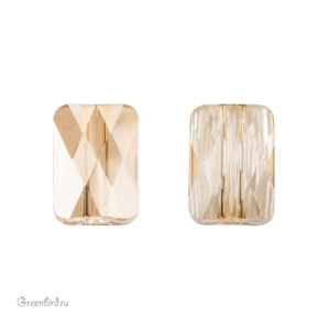 5055 Бусина Mini Rectangle Bead 8x6mm – Golden Shadow (#001GSHA)