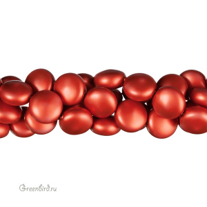 Жемчуг плоский 12x7 мм #5860 – Rouge (#2027)