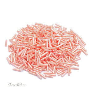 MIYUKI Slender Bugle 6mm – Semi Matte Opaque Salmon (#596)