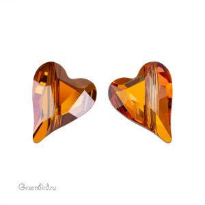 Swarovski 5743 Бусина Дикое сердце 12 мм, медный V (#001COPPV), 1 шт.