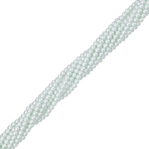 Жемчуг Crystalbird, круглый, 3 мм, Light Green, нить (#502) Жемчуг Crystalbird, круглый, 3 мм, Light Green, нить (#502)
