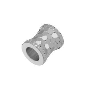 Бусина-разделитель 6,5x7,5 мм, цв. родий, 1 шт. (#SV1701-Bead-37R)