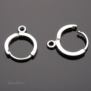 Швензы круглые, родий, пара (9H422), Корея