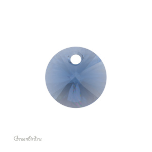 Swarovski 6428 подвеска Мини Диск 8 мм, джинсово-синий (#266), 1 шт.