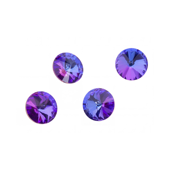 Crystalbird 1122 Риволи 12 мм, фиолетово-синий (#001VB), уп. 4 шт.
