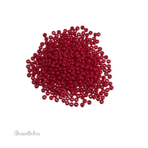 Бисер чешский PRECIOSA Czech круглый 11/0, DARK RED (#93210), 10 г