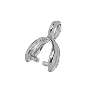 Бейл 8 х 5,5 мм, родий, 1 шт. (#CN-BL001R)