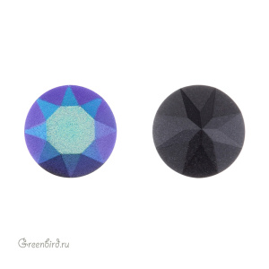 Swarovski 1088 Шатон SS39, кастом пастель черная, 1 шт.
