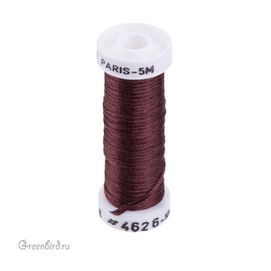 Шелковая объемная нить Au Ver a Soie Soie de Paris, бургундия, 5 м (#4626 ) Шелковая объемная нить Au Ver a Soie Soie de Paris, бургундия, 5 м (#4626 )
