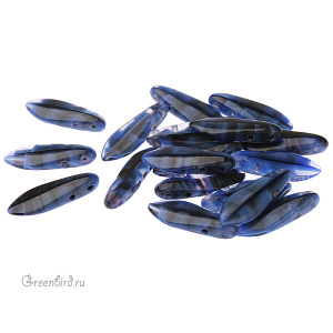 Dagger 2 отверстия 5x16mm, Blue/Black Swirl, 1 шт. (#26307)