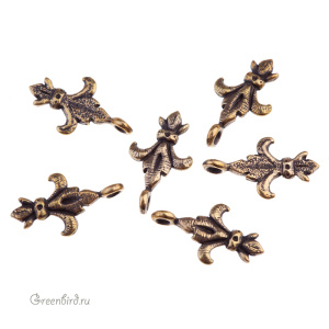 "Время рыцарей", подвеска, ант. латунь, 1 шт. (#Л1328)