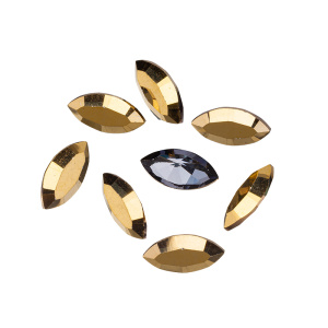 Уценка: Swarovski 4228 Наветт 10х5 мм, золото (#001AUR), уп. 5 шт.