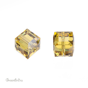 5601 Бусина Cube 6mm - Lime (#385) 5601 Бусина Cube 6mm - Lime (#385)