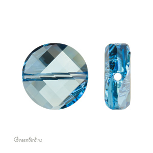 Swarovski 5621 Бусина Твист 14 мм, аквамарин (#202), 1 шт.