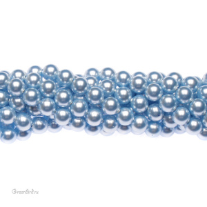 Swarovski 5810 Жемчуг 6 мм, светло-голубой (#302), уп. 20 шт.