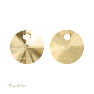 6428 подвеска Mini Disk Pendant 8mm – Golden Topaz (#1003)
