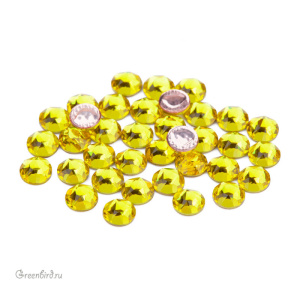 Swarovski 2078 Термостразы круглые SS16, цитрин (#249), уп. 36 шт.