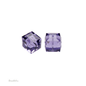 5601 Бусина Cube 8mm – Tanzanite (#539)