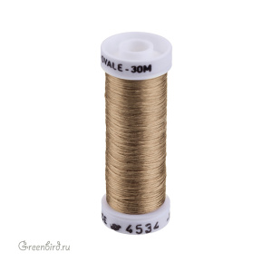 Шелковая нить AVAS Soie Ovale, миндальный, 30 м (#4534) Шелковая нить AVAS Soie Ovale, миндальный, 30 м (#4534)