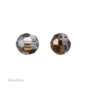 Swarovski 5000 Бусина круглая 6 мм, бронзовая дымка (#001BRSH), 1 шт.
