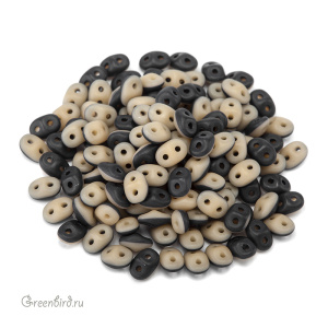 SuperDuo Duets 2,5x5, Navy/Ivory Matt, 10 гр (#533413/84110)