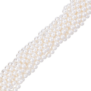 Жемчуг Crystalbird, круглый, 10 мм, Vanilla, нить (#515)