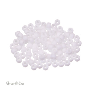 Бисер чешский Matubo цилиндрический 7/0, Matte White (#M03000), 5 г