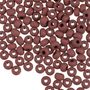 Czech 6/0, непрозрачный матовый, Brown (#13600M)