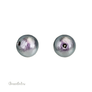 Хлопковый жемчуг 8 мм, Rich Grey, 1 шт. (#CTP001-08-RichGrey)