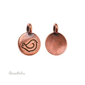Подвеска "Птица", ант. медь, 1 шт. (#TC-2422-18) Подвеска "Птица", ант. медь, 1 шт. (#TC-2422-18)