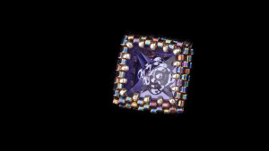 PDF мастер-класс по оплетению кристалла 4481 Vision Square 12 mm