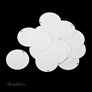 Пайетки Motivo M34 24мм – Bianco (#176W)