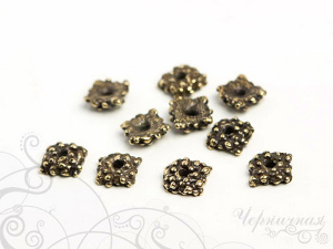 "Архаика", чашечка, ант. латунь, 1 шт. (#Л0101)