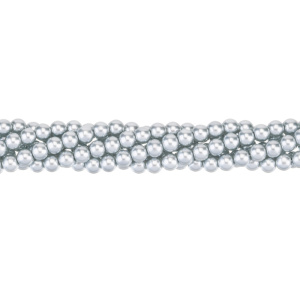 Crystalbird Жемчуг круглый 6 мм, светло-серый, нить (#26)