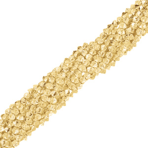 Бусины Геметин 4 мм, золото (#SVA-HMTN-21)