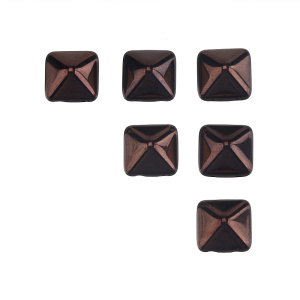 Чешские бусины Pyramid 12mm, Purple Luster, уп.6 шт. (#LM23980-06)