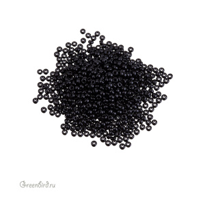 Czech 11/0, непрозрачный, Jet (#23980)