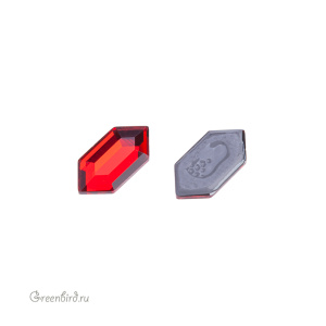 Swarovski 2776 Термостразы Гексагон 8,2x4,2 мм, светлый сиам (#227), 1 шт.