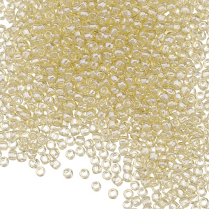 Бисер TOHO Round 11/0 RE:Glass, глянцевый прозрачный, Brown (#RE5103)