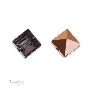 5061 Бусина Square Spike Bead 5,5mm – Crystal Rose Gold (#001ROGL)