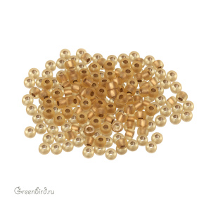 Бисер чешский Matubo цилиндрический 8/0, Ice Lined/Topaz Bronze (#IL10060), 5 г