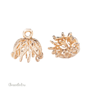 Колпачок-коннектор, золото, 1 шт. (#SVA-BASE-2001G)