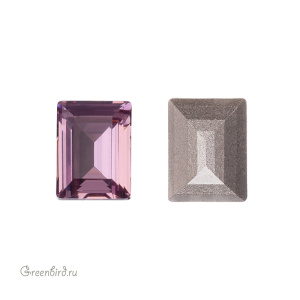 Swarovski 4527 Прямоугольник 8x6 мм, светлый аметист (#212), 1 шт.