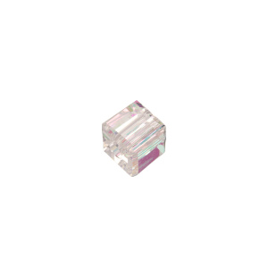 Crystalbird 5601 Бусина Куб 4 мм, Crystal (#001AB), 6 шт.