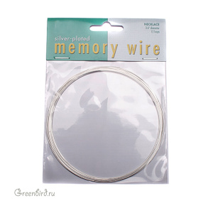 Проволока с памятью - колье, серебристый