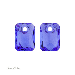 6435 подвеска Emerald Cut 9 mm – Sapphire (#206)