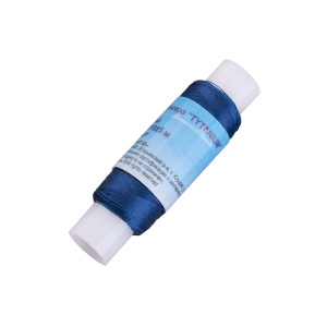 Нитки для бисера TYTANIUM TNM, 110 м, синий (#TNM-05)