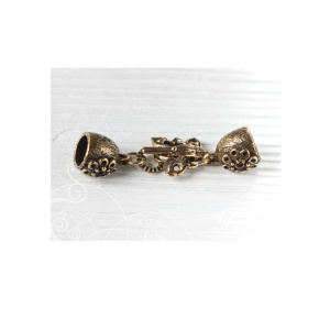 Замок-тоггл, ант. латунь, 1 шт. (#Л2914)