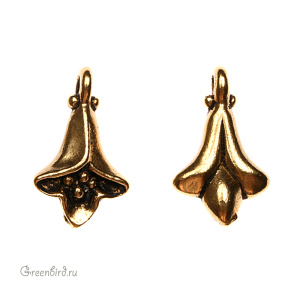 Подвеска "Колокольчик", ант. золото, 1 шт. (#TC-2189) Подвеска "Колокольчик", ант. золото, 1 шт. (#TC-2189)