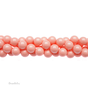 Swarovski 5810 Жемчуг 10 мм, розовый коралл (#716), уп. 10 шт.